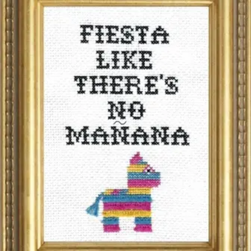 Fiesta Like There's No Mañana Cross Stitch Kit